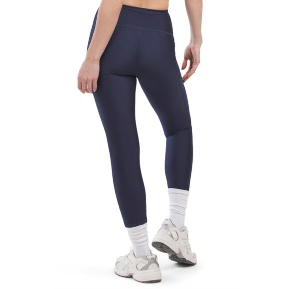 Under Armour tech heat gear high rise capri leggings navy blue size XSTall NWT - Picture 2 of 2